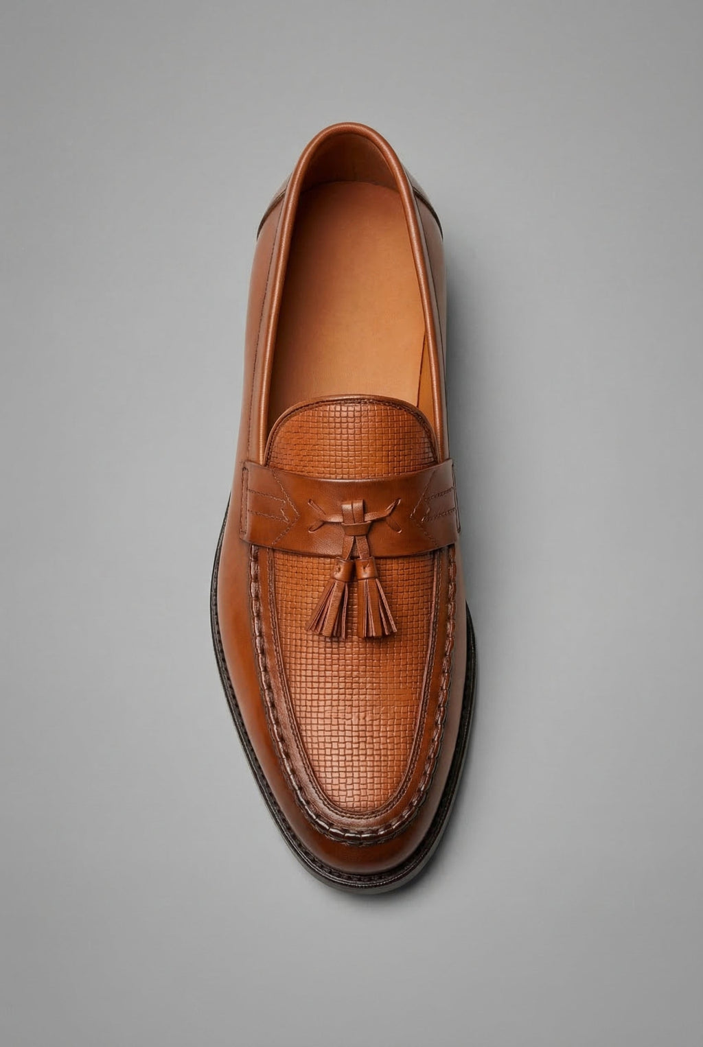 Men’s Classic Slip On Leather Loafers with Tassel