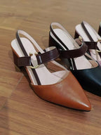 Women's Orthopedic Stylish Heels - Elegant Block Heels with Ankle Strap
