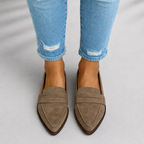Women's Orthopedic Pointed Toe Loafers - Slip On Soft Sole Casual Shoes