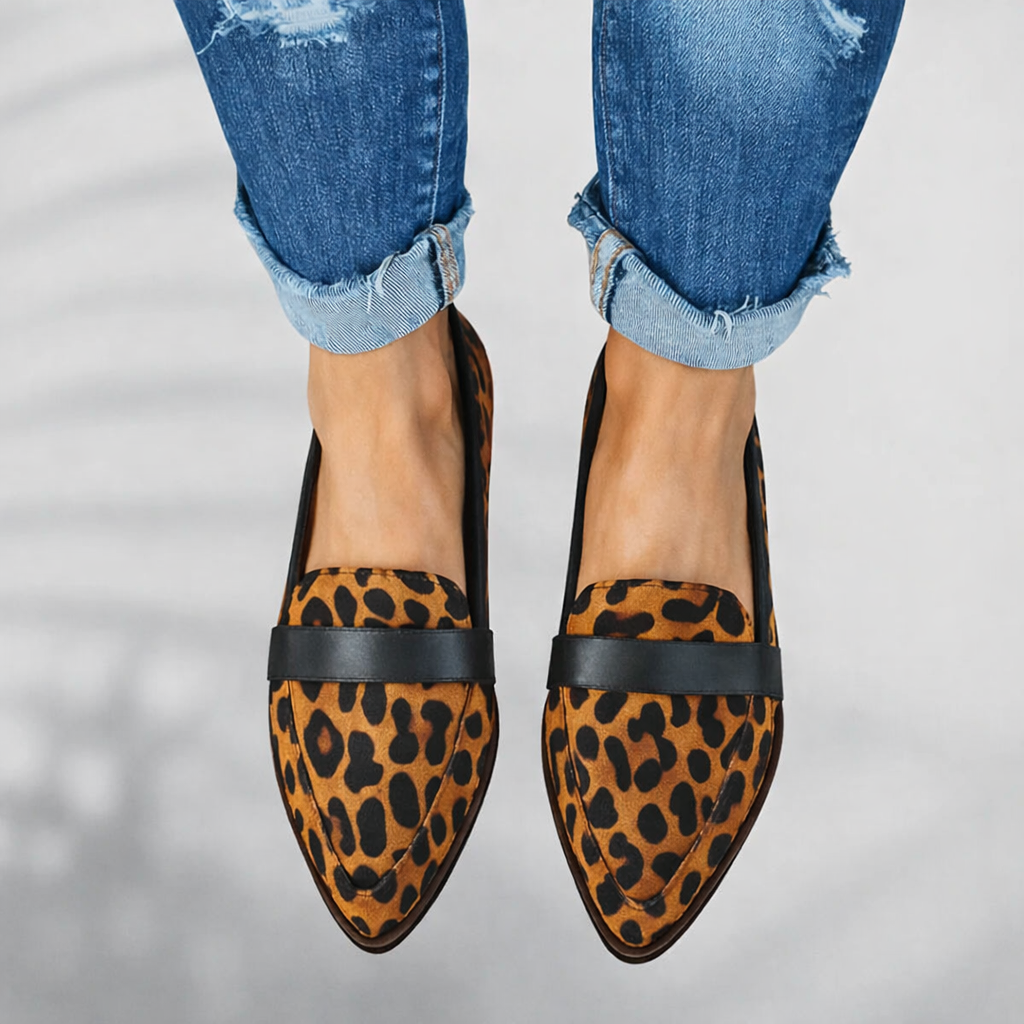 Women's Orthopedic Pointed Toe Loafers - Slip On Soft Sole Casual Shoes