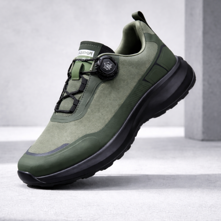 Chaussures de randonnée pour hommes - Baskets de marche à laçage automatique