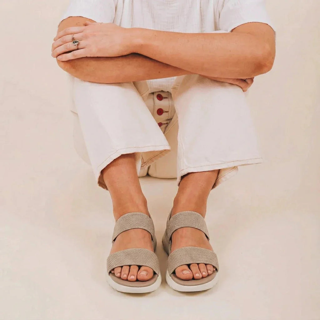 Essence Women’s Sandals – Breathable Stretch-Knit Comfort