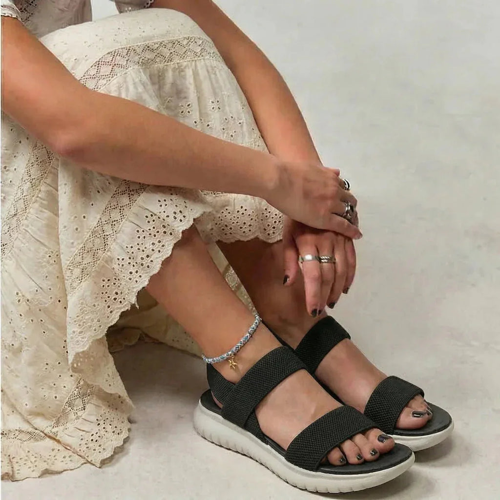 Essence Women’s Sandals – Breathable Stretch-Knit Comfort