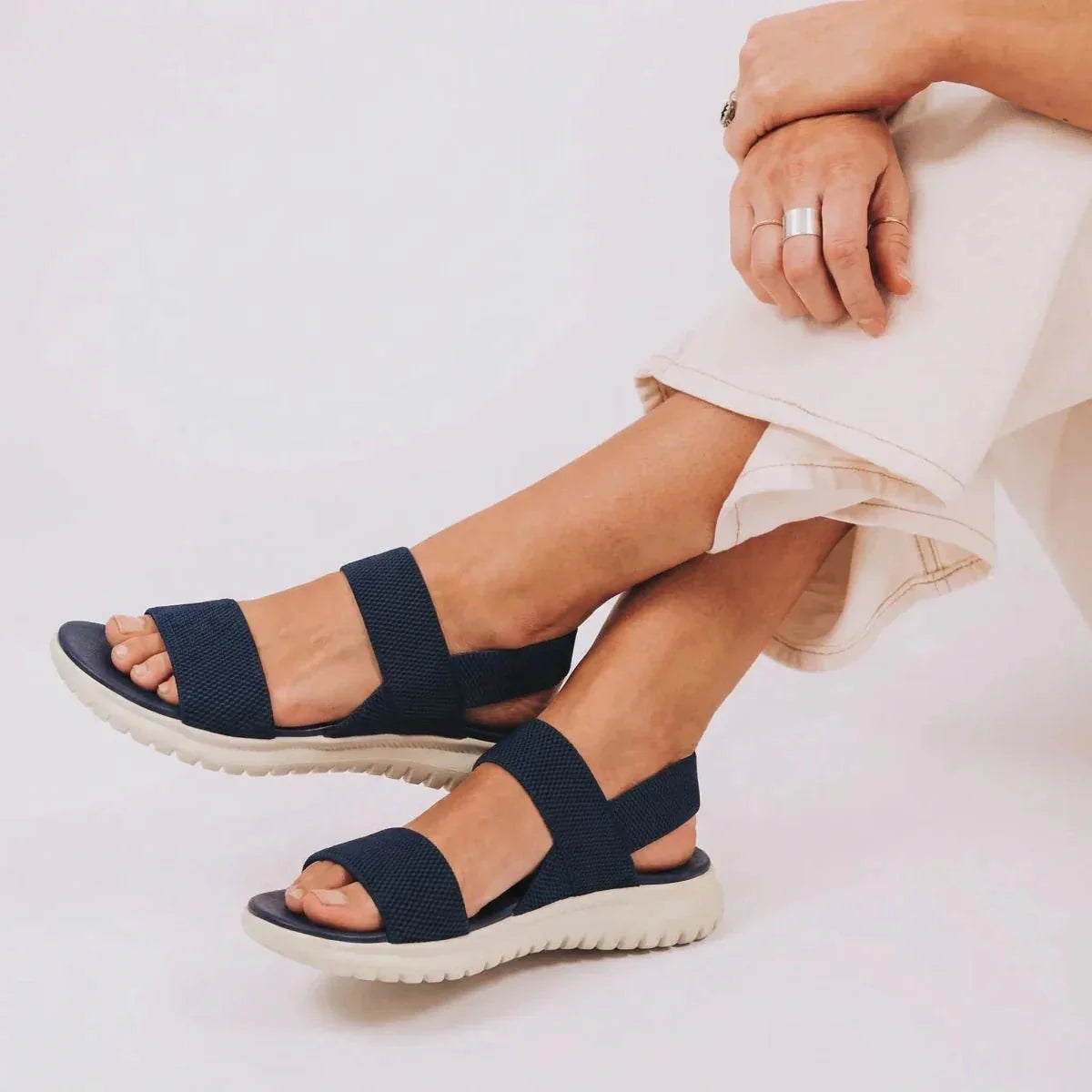 Essence Women’s Sandals – Breathable Stretch-Knit Comfort