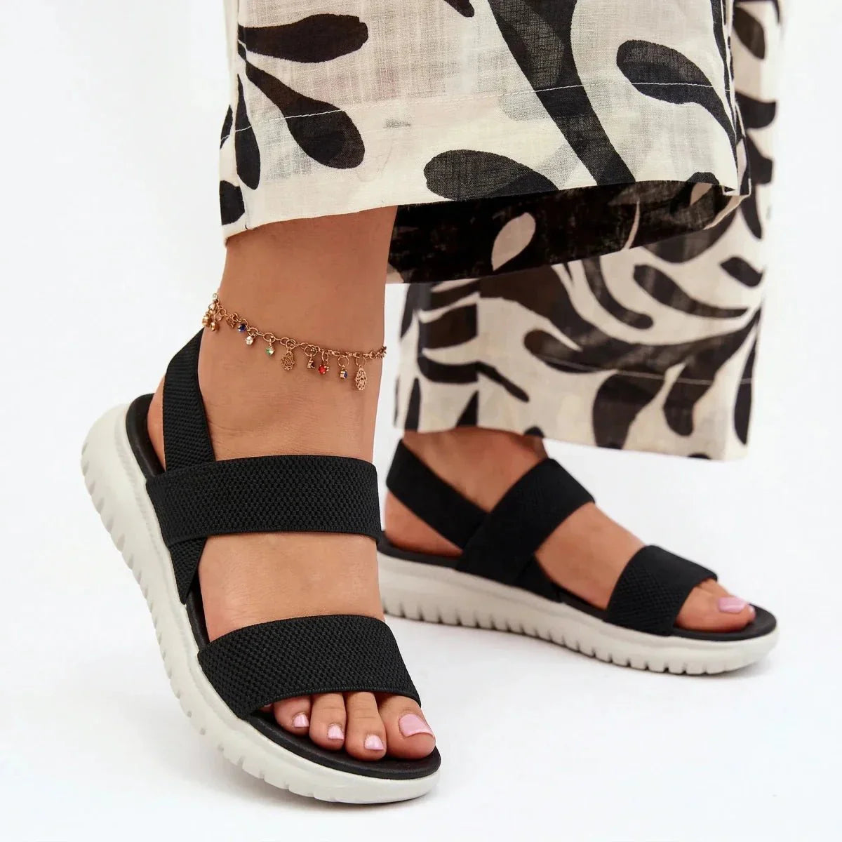 Essence Women’s Sandals – Breathable Stretch-Knit Comfort