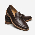 Men’s Slip-On Leather Loafers – Classic Style Comfortable Shoes