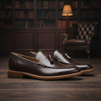 Men’s Slip-On Leather Loafers – Classic Style Comfortable Shoes