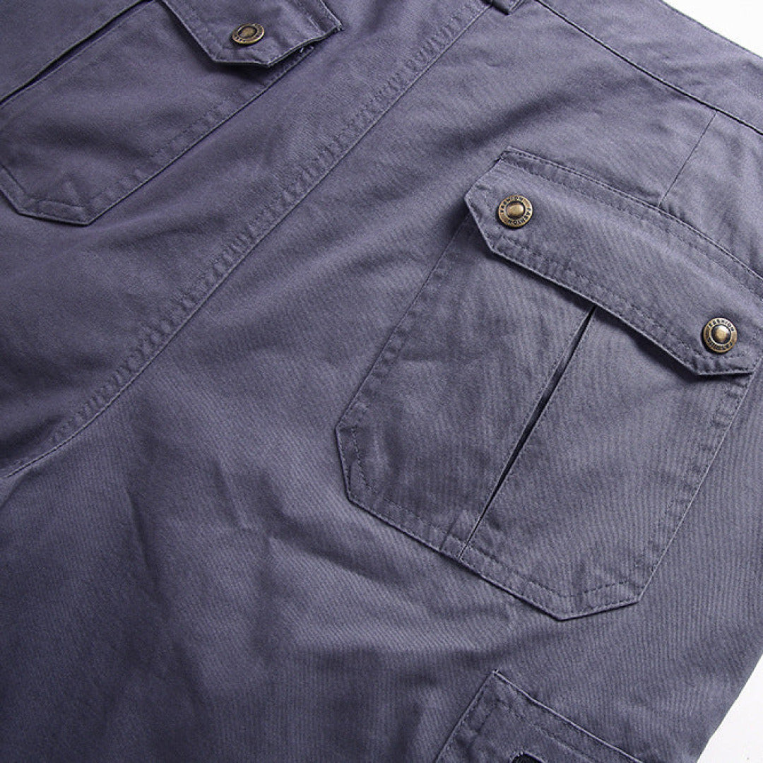 Men's Cargo Shorts – Multi-Pocket Casual Design