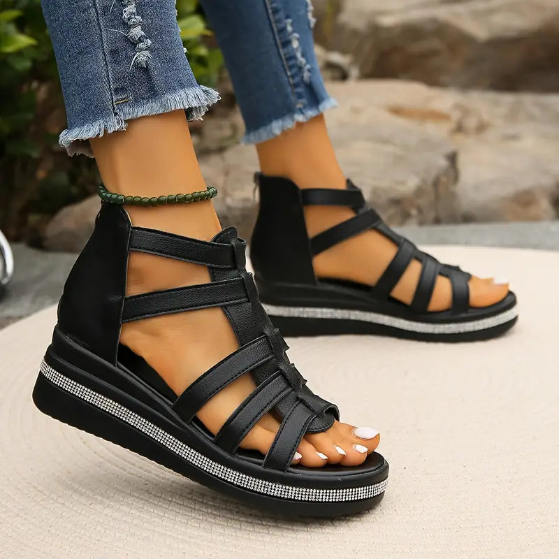 Women’s Orthopedic Wedge Sandals – Cushioned Supportive Comfort
