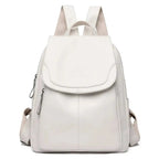 Anti-Theft Leather Backpack – Secure & Stylish Travel Bag