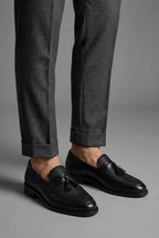 Men’s Classic Slip On Leather Loafers with Tassel