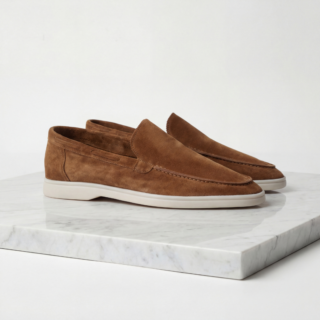Men's Suede Loafers, Slip-On Moccasin Loafers – Casual & Formal