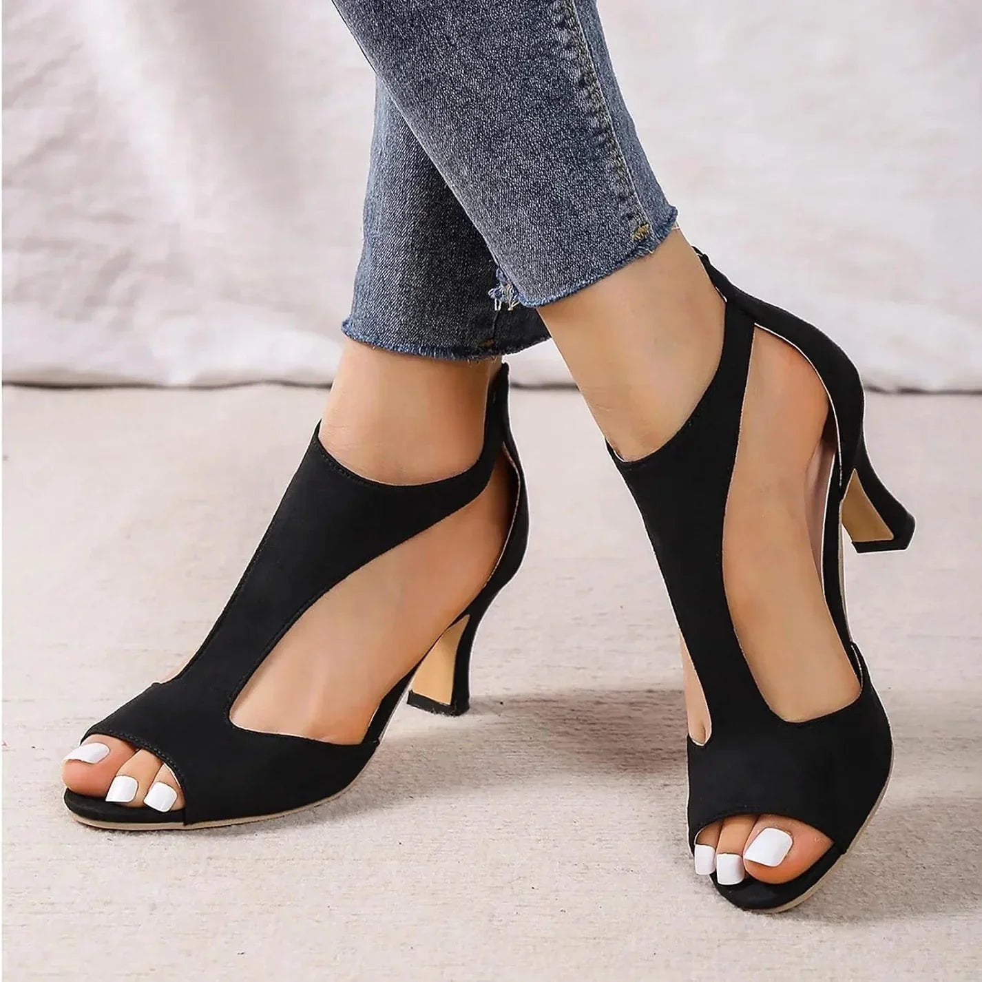 Women’s Heeled Sandals – Open Toe , Elegant Dress and Party Shoes