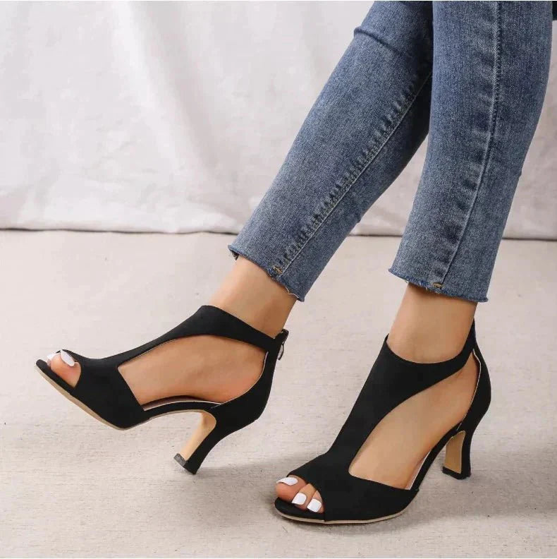 Women’s Heeled Sandals – Open Toe , Elegant Dress and Party Shoes