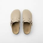 Womens Elegant Clogs with side buckle, smart sandles Cara Ldn