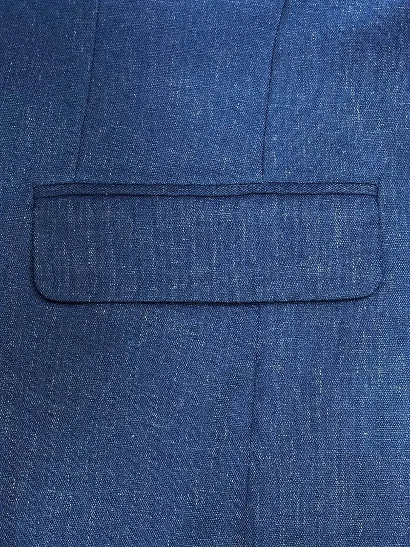 Men's Linen Suit, Slim Fit Blazer and Trousers – Summer Wedding