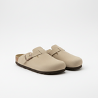 Womens Elegant Clogs with side buckle, smart sandles Cara Ldn