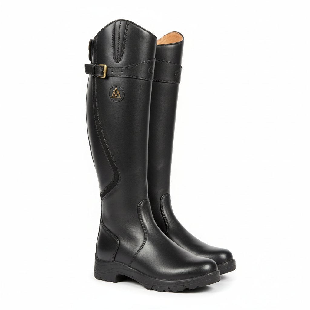 Waterproof Leather Winter Riding Boots for Women Montford & Co