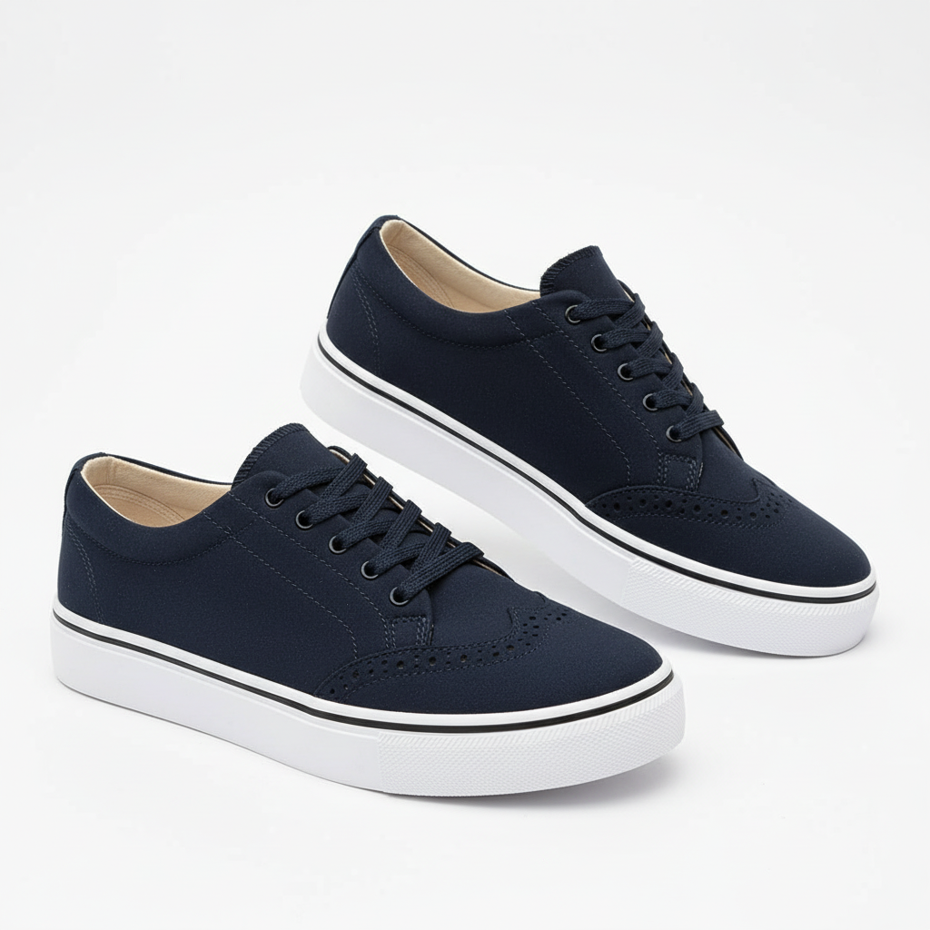 Women's Lace-Up trainers with white soles Cara Ldn