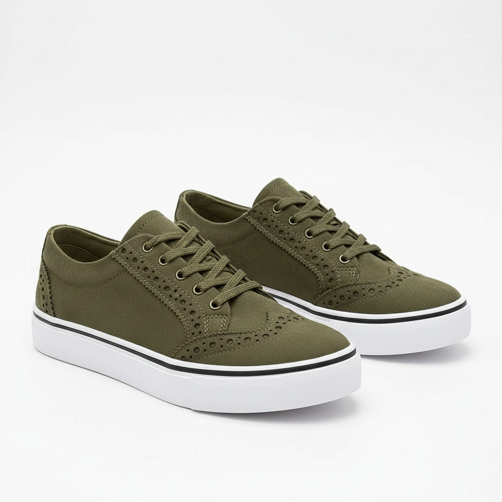 Women's Lace-Up trainers with white soles Cara Ldn