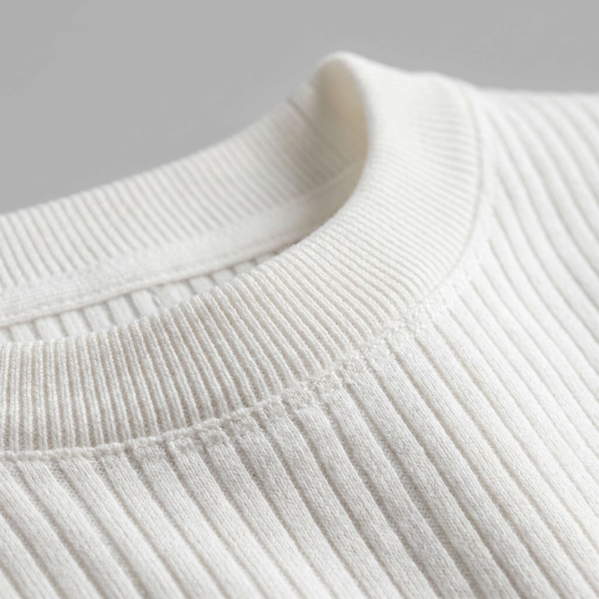 Men's Knitted T-Shirt, Ribbed Short Sleeve Crew Neck Tee – Casual