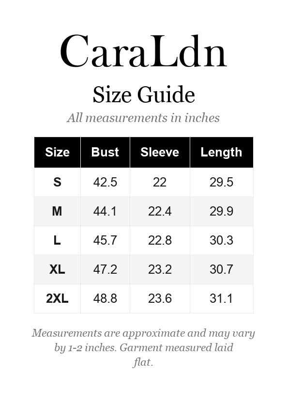 Sizing guide