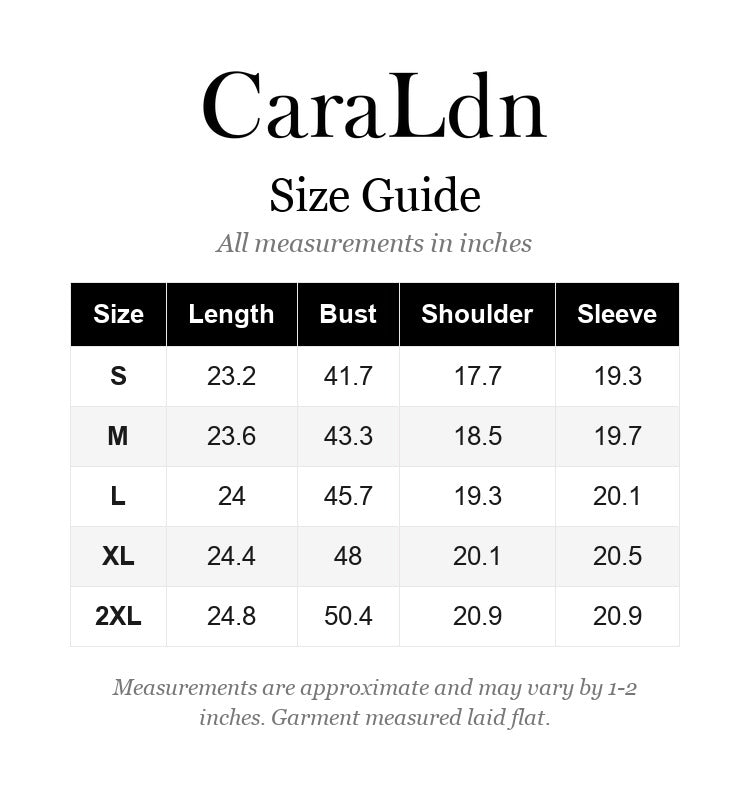 Sizing guide