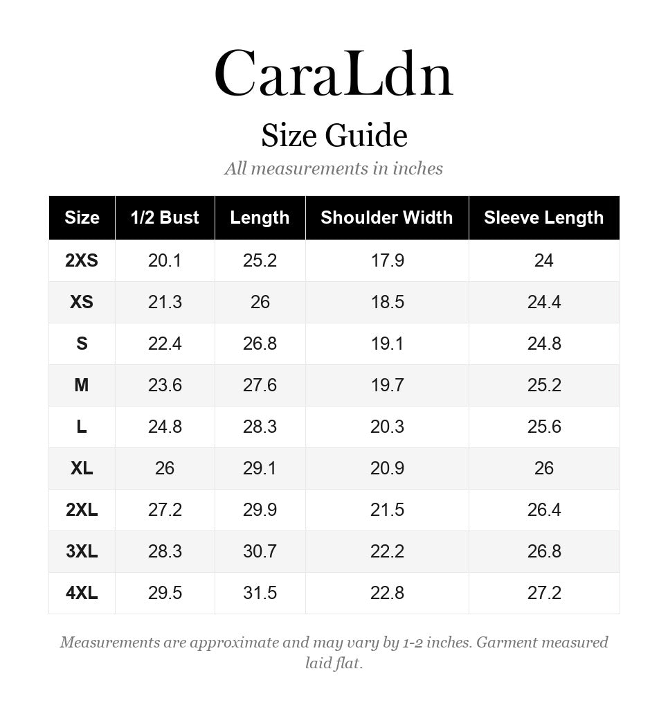 Sizing guide
