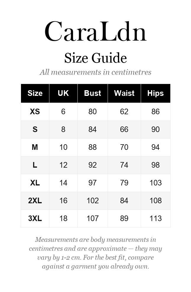 Sizing guide