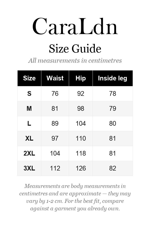 Sizing guide