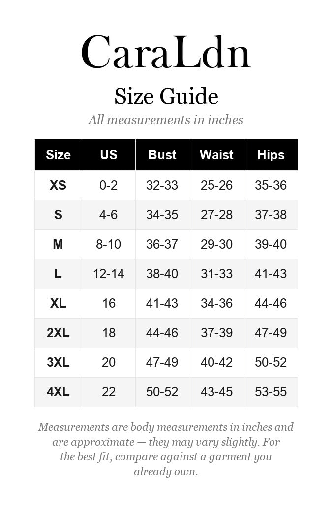 Sizing guide
