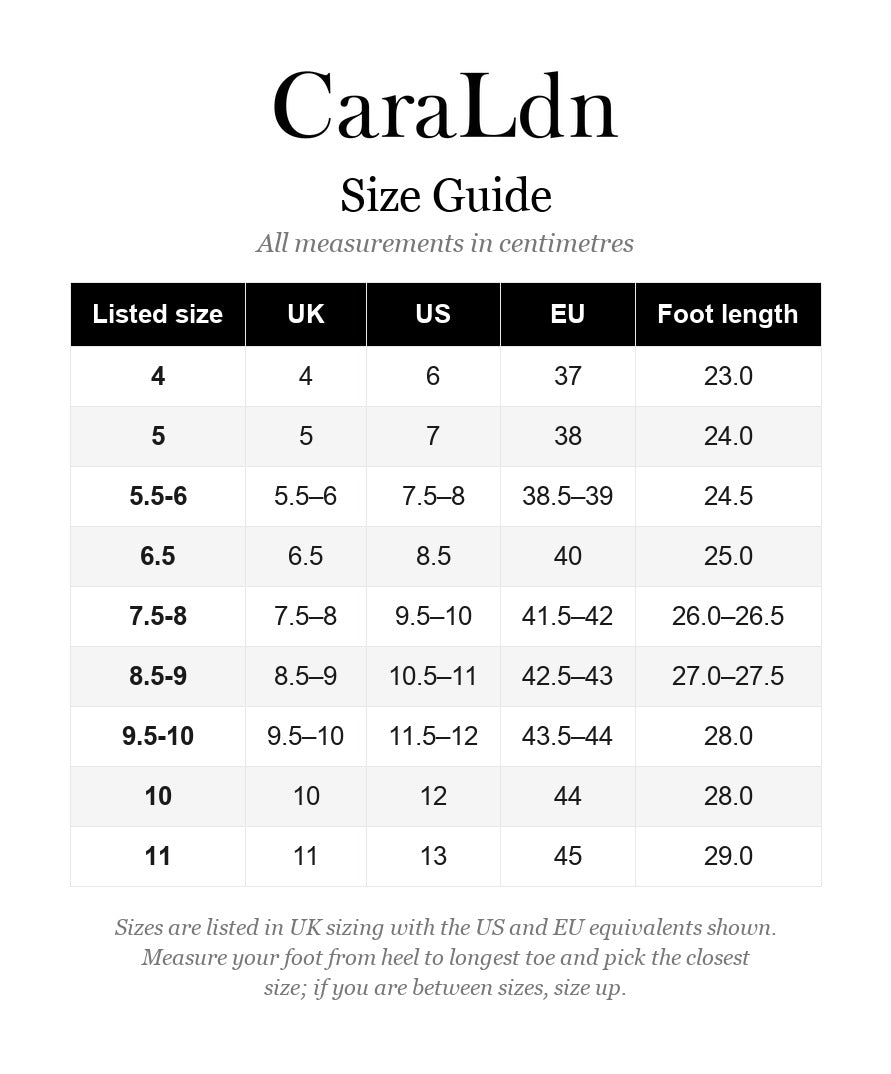 Sizing guide