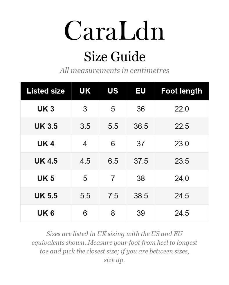 Sizing guide