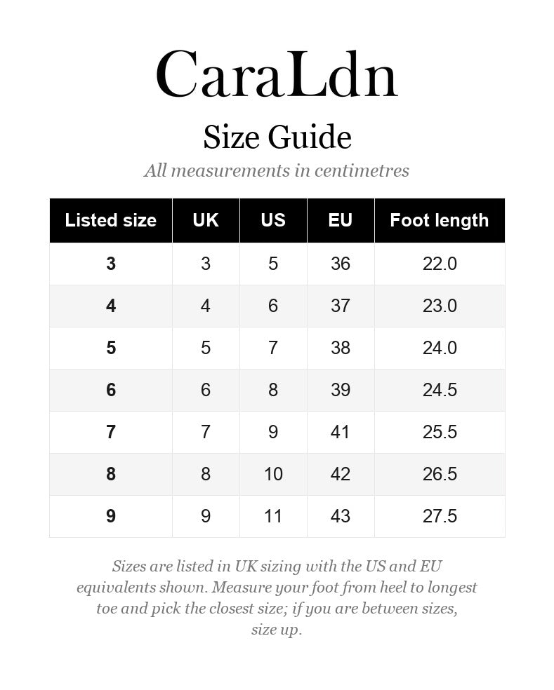 Sizing guide