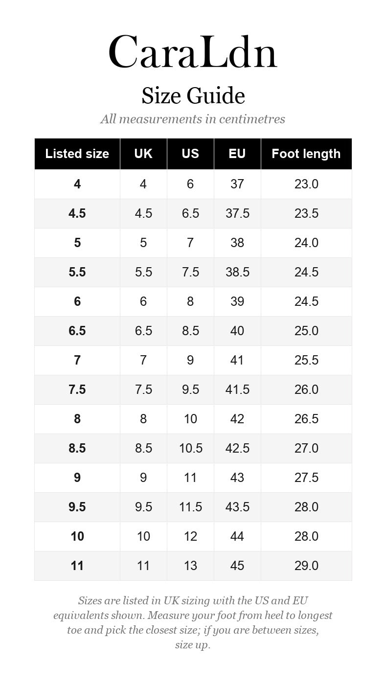 Sizing guide