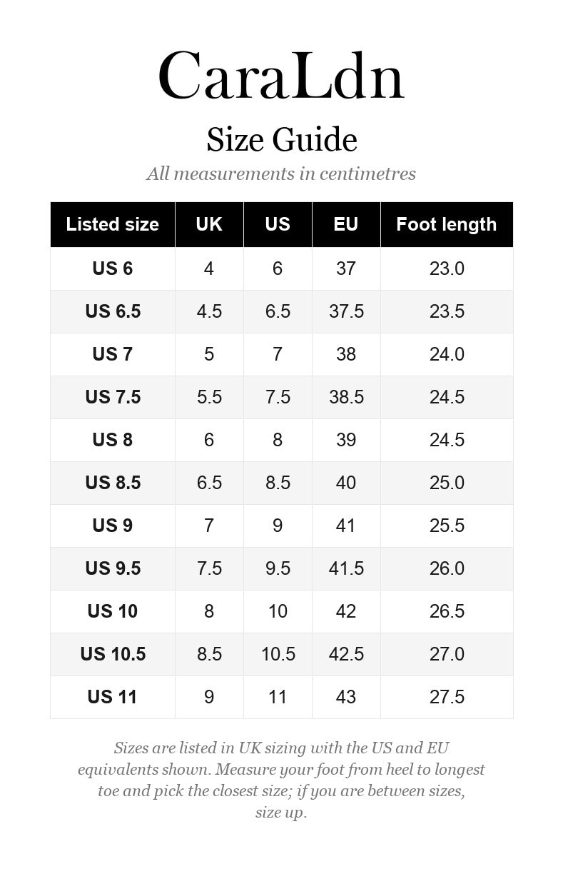 Sizing guide