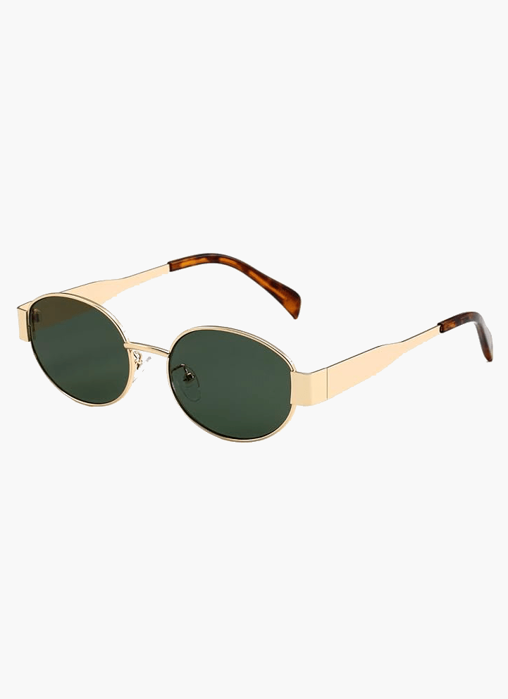 Unisex Metal Frame Sunglasses - UV Protection Classic Vintage Shades