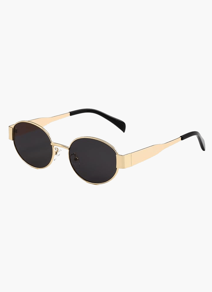 Unisex Metal Frame Sunglasses - UV Protection Classic Vintage Shades