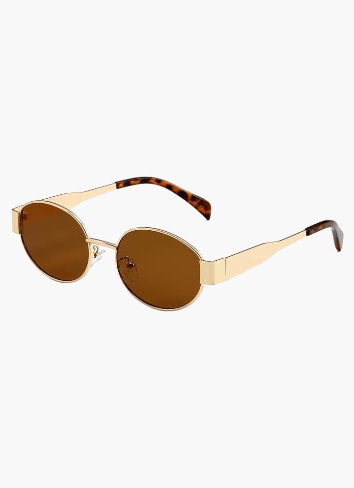 Unisex Metal Frame Sunglasses - UV Protection Classic Vintage Shades