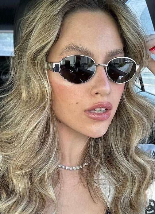 Unisex Metal Frame Sunglasses - UV Protection Classic Vintage Shades