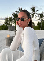 Unisex Metal Frame Sunglasses - UV Protection Classic Vintage Shades