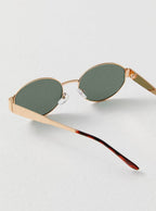 Unisex Metal Frame Sunglasses - UV Protection Classic Vintage Shades