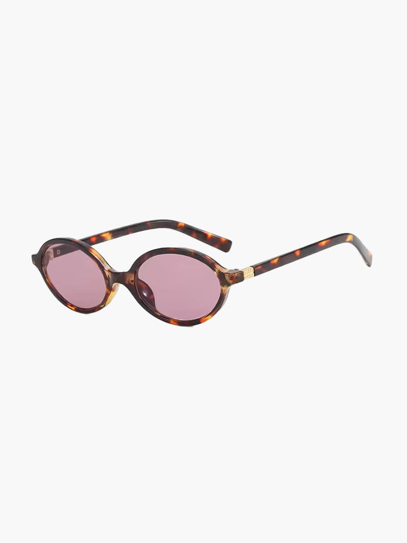 Unisex Oval Sunglasses - Retro Style Polarized UV Protection Lens