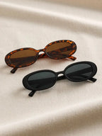 Unisex Casual Sunglasses - Oval Frame UV Protection Sun Shades
