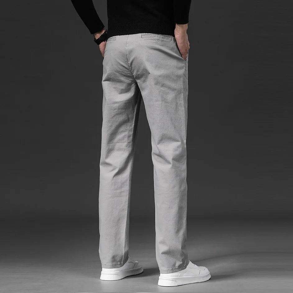 Men's Chinos, Slim Fit Stretch Chino Trousers – Elasticated Waist