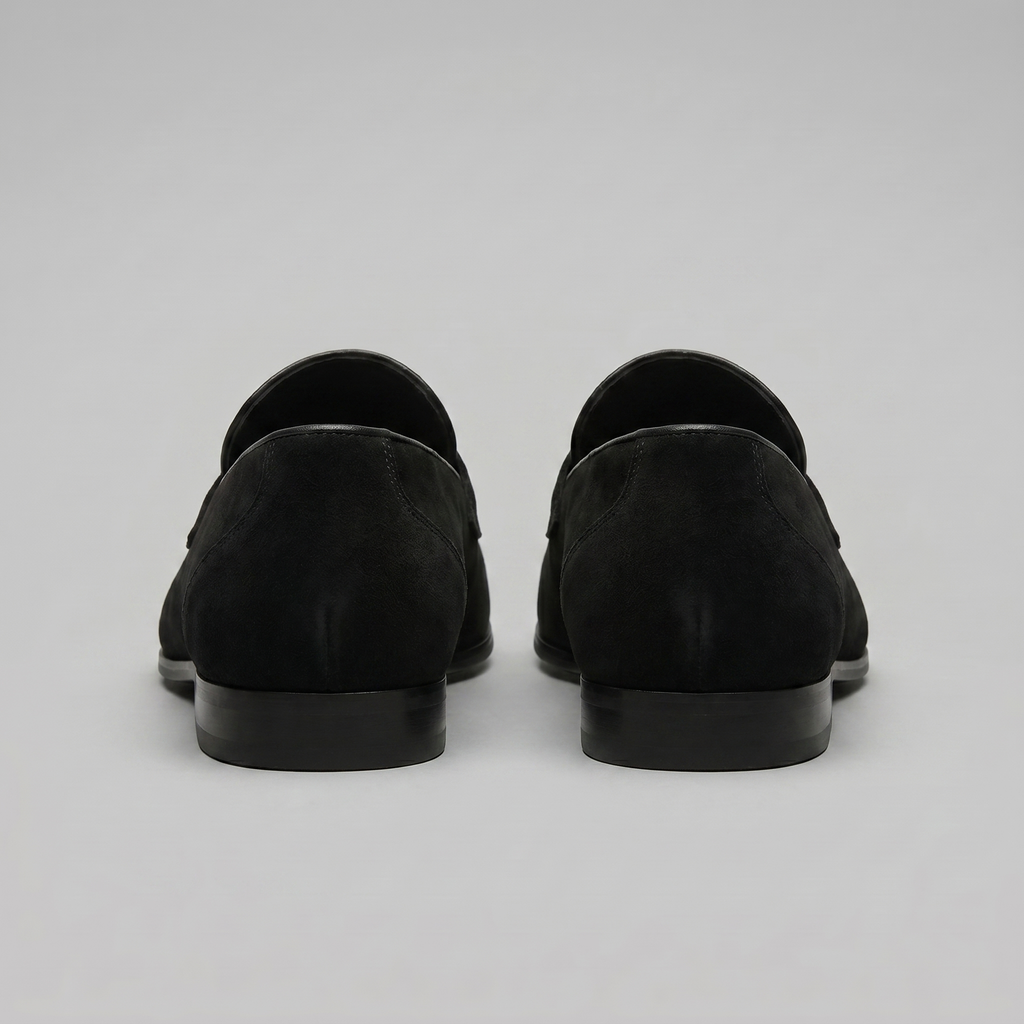 Men's Suede Penny Loafers, Smart Casual Loafers – Leather Sole