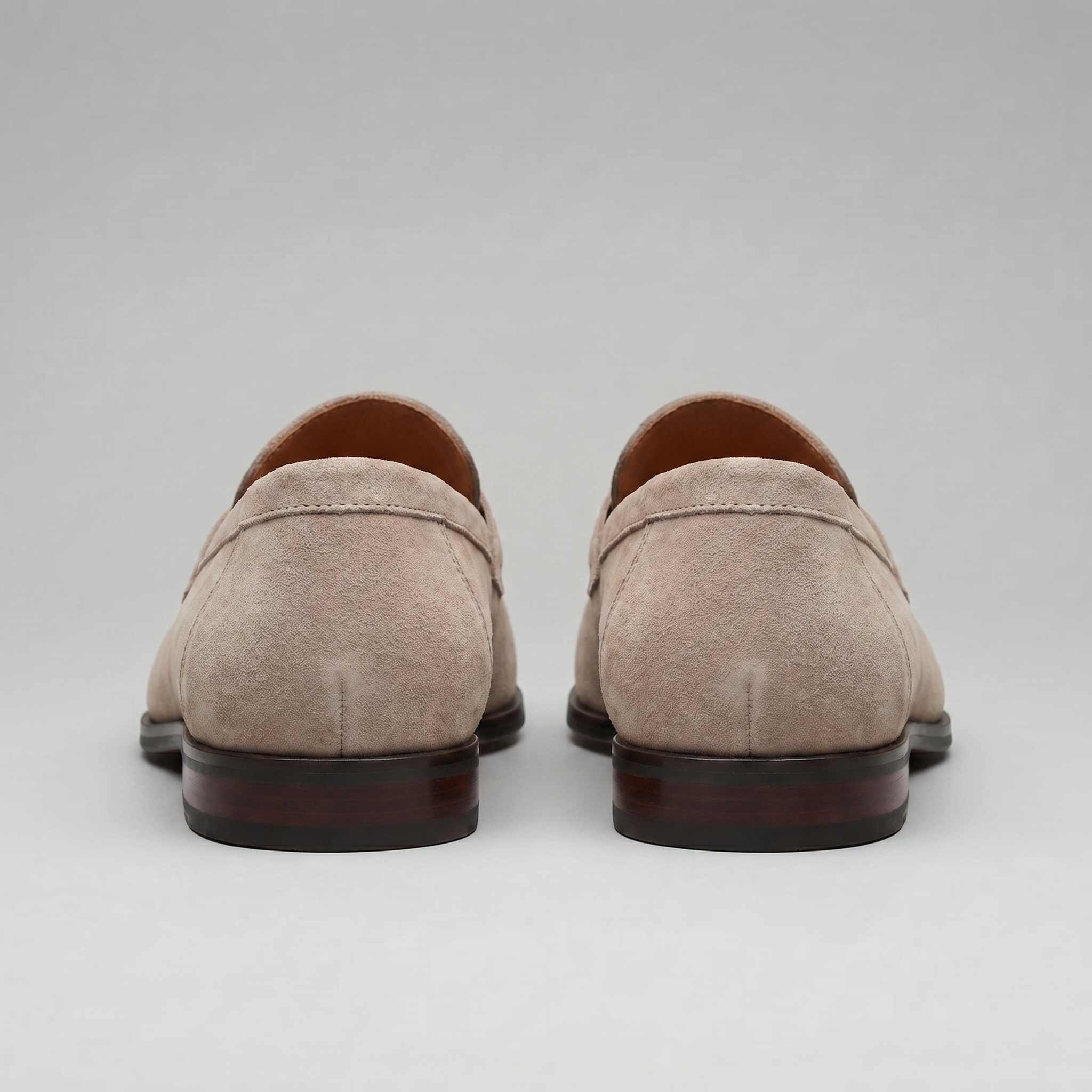 Men's Suede Penny Loafers, Smart Casual Loafers – Leather Sole