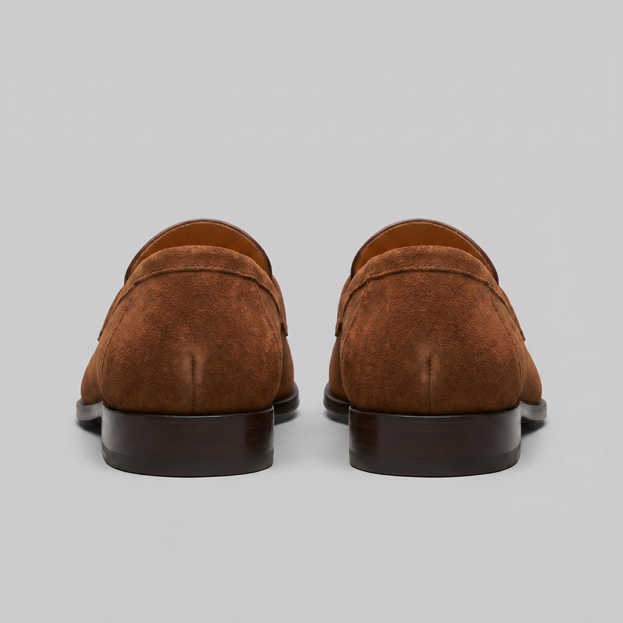 Men's Suede Penny Loafers, Smart Casual Loafers – Leather Sole