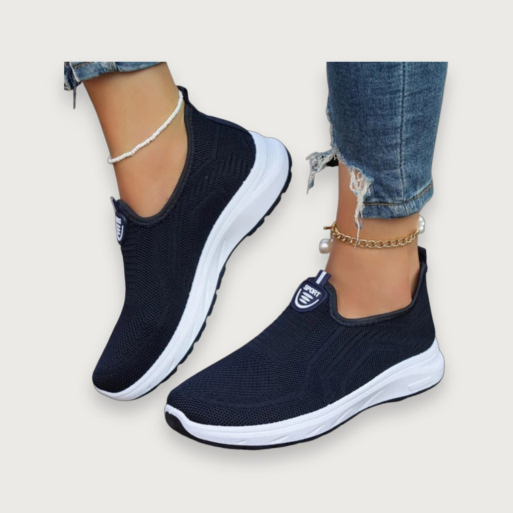 Women's Lightweight Slip-On Sneakers - Soft Sole Casual Everyday Wear Shoes